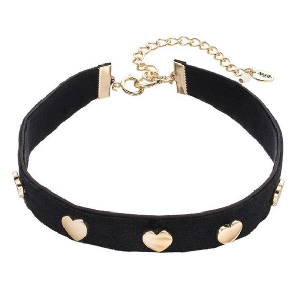 Juicy Couture Jewelry - Juicy Couture Black Boho Festival Heart Choker NWT